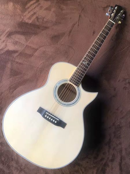 

40 "ga all solid wood tiger stripe high configuration acoustic guitar