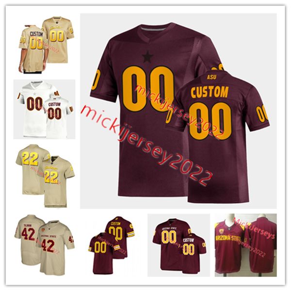 

arizona state sun devils football jersey custom stitched mens youth emory jones daniyel ngata merlin robertson isaiah johnson elijhah badger, Black