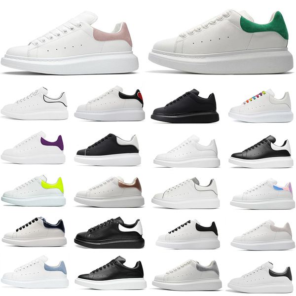 

classic mens shoes designer leather lace up fashion platform white black mens womens luxury velvet suede casual shoe men women sneakers size