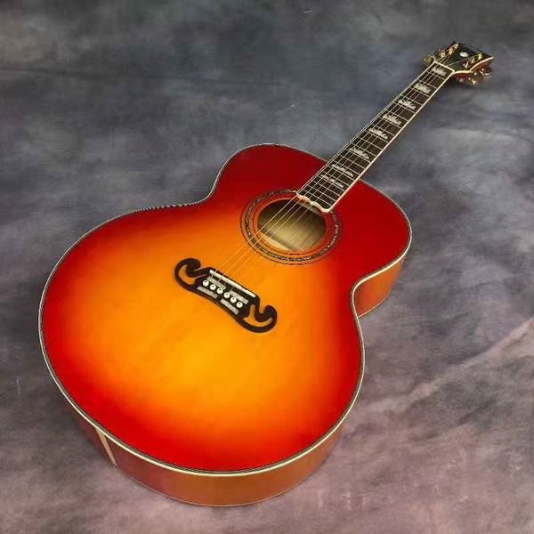 

43 "jubson mold j200 series sunset red lacquer acoustic acoustic guitar