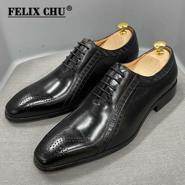 

dress shoes brand classic mens shoes oxford genuine cow leather brogue shoes, Black