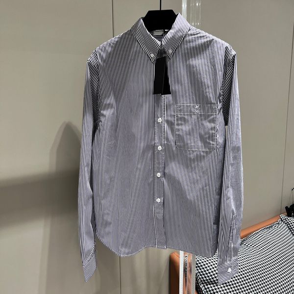 

women's shirt spring cabinet button opening and closing with letter logo embroidery light luster shell button, White