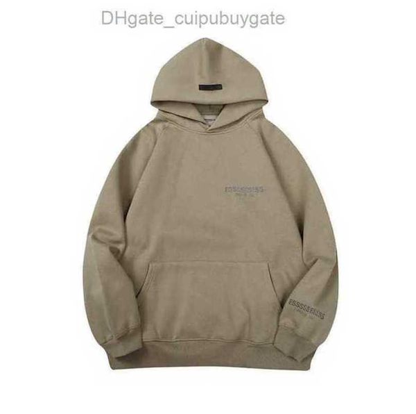 

esss entials sweatshirts men's jackets luxury hoodies men women chest letter pullover hoodie hooded loose sweater casual sweatshirt co, Black