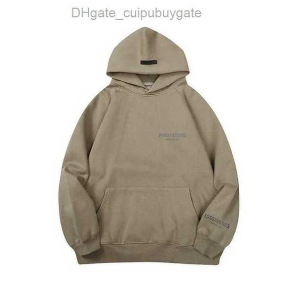 

luxury sweatshirts esss entials jackets men's hoodies men women chest letter pullover hooded hip hop loose sweatshirt sweater casual c, Black