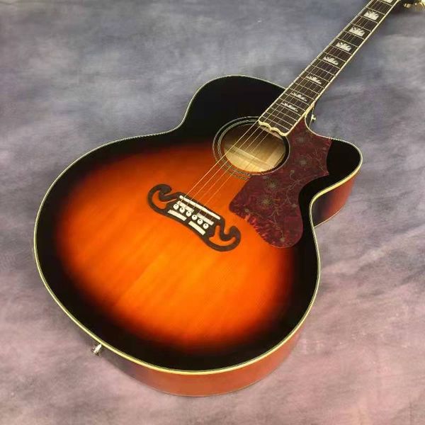 

43 "jumbo missing angle j200 series sunset acoustic acoustic guitar