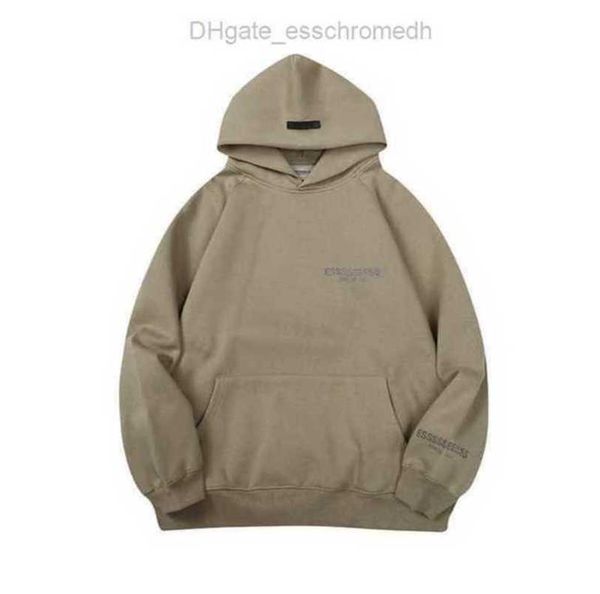 

men's luxury essen sweatshirts jackets esss hoodies men women chest letter pullover hoodie hooded loose sweater casual sweatshirt coup, Black;brown