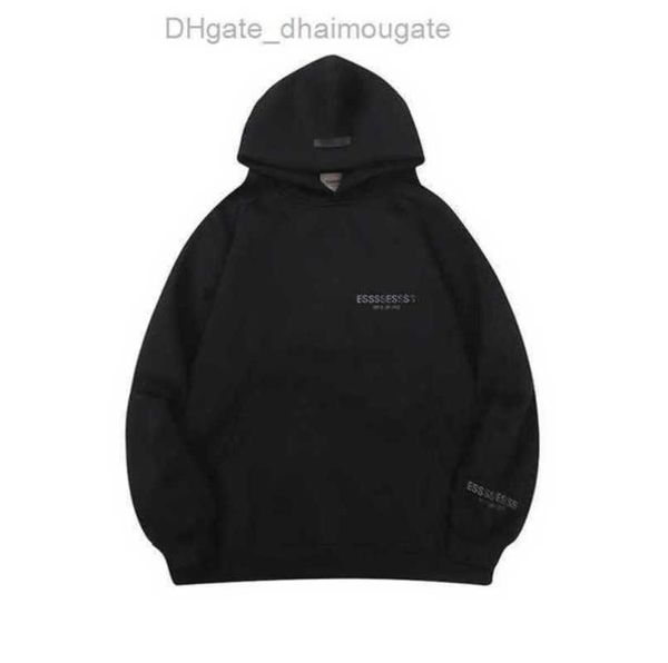 

sweatshirts essss ential men's luxury jackets hoodies men women chest letter hooded hip hop loose sweatshirt sweater casual couple coa, Black;brown