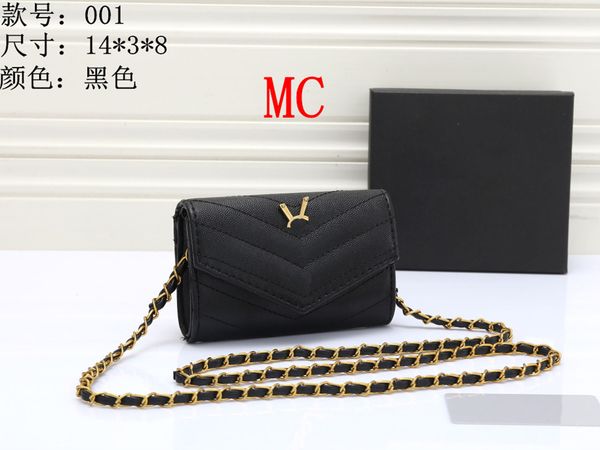 

designers mini bags women fashion yslitys shoulder bag gold silver chain bag leather handbags lady y type quilted lattice chains flap luxuri