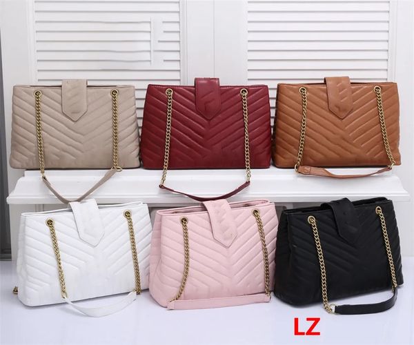 

designers bags women fashion shoulder bag yslity gold silver chain bag leather handbags lady y type quilted lattice chains flap luxurious ha