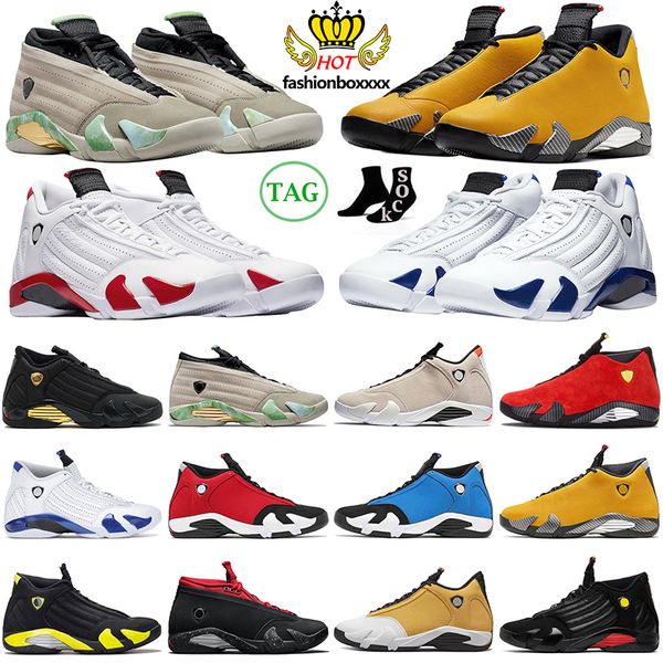 

light ginger 14 14s men basketball shoes jumpman gym blue red lipstick gold challenge last sfortune hyper royal candy cane mens trainers spo