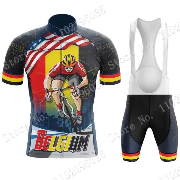 

belgium national cycling jersey set 2022 belgian retro clothing road bike shirts suit bicycle bib shorts mtb ropa maillot, Black;red