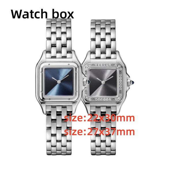 

fashion stainless steel women's watch pair size 22/37mm multiple choice quartz diamond set craft never drill color lasting waterproof t, Slivery;golden