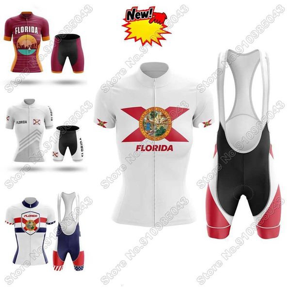

florida women cycling jersey set summer cycling clothing road bike shirts suit bicycle bib shorts mtb ropa ciclismo, Black;red
