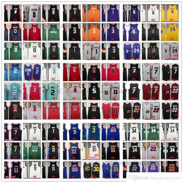 

2023 75th basketball jerseys 3 anthony 6 james davis 7 carmelo 13 harden kevin 11 kyrie durant irving luka 0 westbrook 77 doncic 15 nikola 2, Black;red