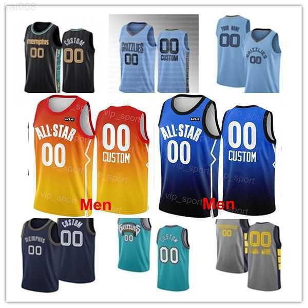 

2023 all-star memphis''grizzlies''custom men women youth 12 ja morant 24 dillon brooks 22 desmond bane 13 jaren jackson, Black;red
