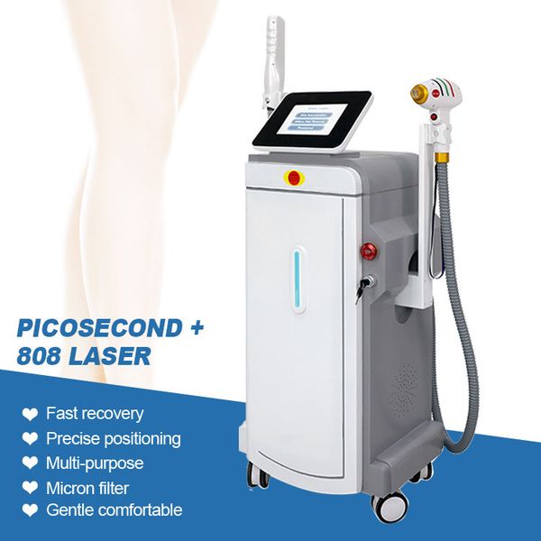 

diode laser hair removal machine picosecond laser remove freckles pico tattoo carbon peeling device, Black