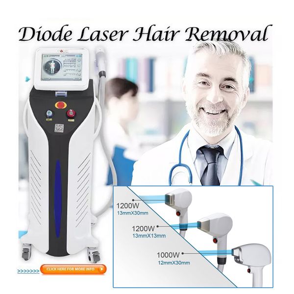 

professional diode laser hair removal beauty salon insturment 755 808 1064nm whole body permanent hairs remover 808nm skin rejuvenation for