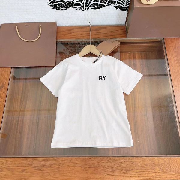 

Kid Designer Tshirt Tops Kids T Shirt Baby Clothes with Letters Luxury Girl Boy Short-sleeve Fasion 100% Cotton with Tags Luxurys Summer Girls Boys Shirt, White