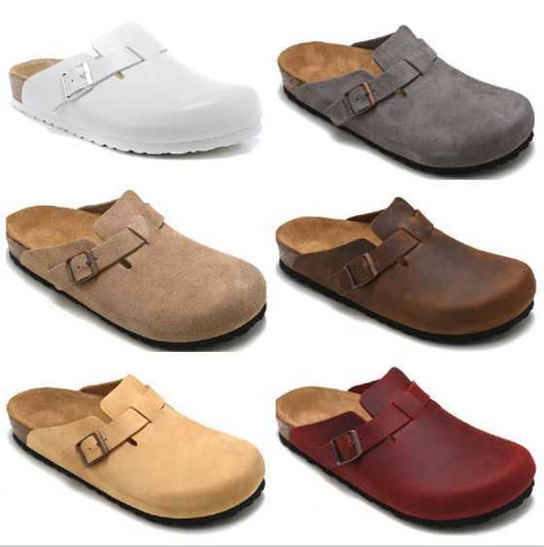 

slippers new arrival designer boston summer cork flat slippers fashion designs leather favourite beach sandals casual shoes clogs for womenw, Black
