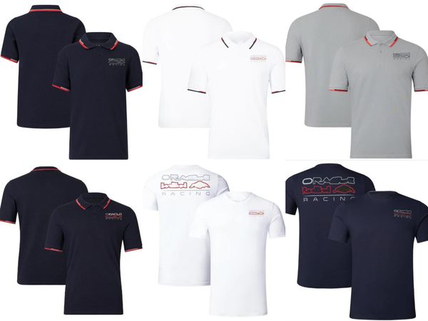 

2023f1 racing hoodie summer team short sleeve polo shirt same custom