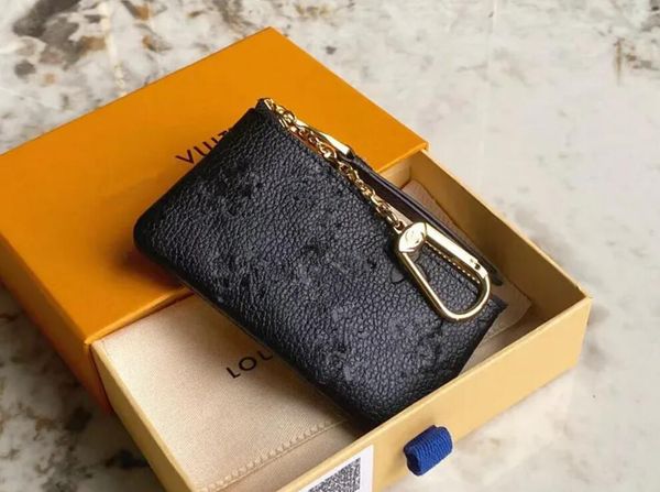 

with dust bags womens men women key pouch pochette cles designers fashion handbag women mens credit card holder coin purse luxurys wallet ba, Red;blue