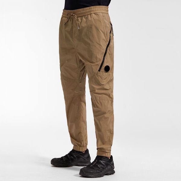 

mens cargo pants brand designer cp cargo high-end four color long diagonal zipper cp streetwear overalls straight trousers company men sprin, Black