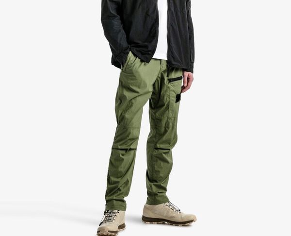 

mens cargo pants brand designer stone high-end black green island zipper adjusts calf size straight trousers streetwear overalls men spring