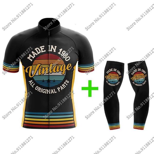 

custom year vintage retro cycling jersey armsleeves cycling arm warmers road bike shirt bicycle mtb wear uniform maillot, Gray;blue