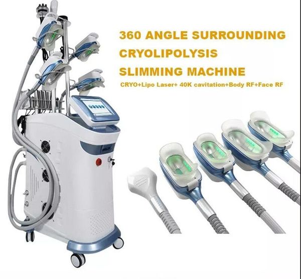 

new cryolipolysis fat ing machine 360 cryo body slimming machine 4 handles working at the same time for cellulite reduction beauty equipment