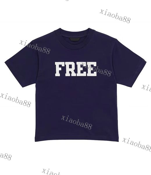 

boys girls t shirts fashion desiger kids t-shirts summer tees with letter embroidery children clothing luxury brand navy blue