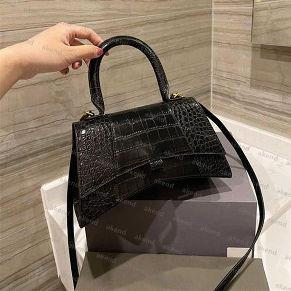 

genuine leather hourglass handle crossbody bags women's men tote luxury designer fashion shopping wallet envelop2570