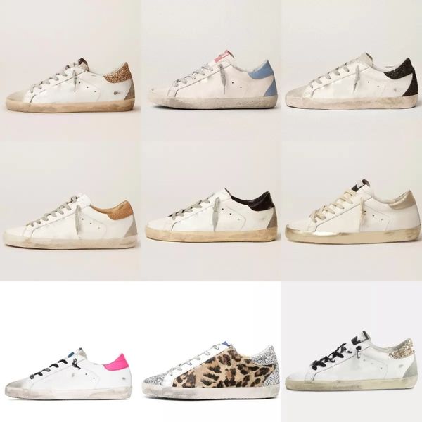 

new release shoes women sneakers super star luxury golden sequin classic white do old dirty designer mens casual shoe