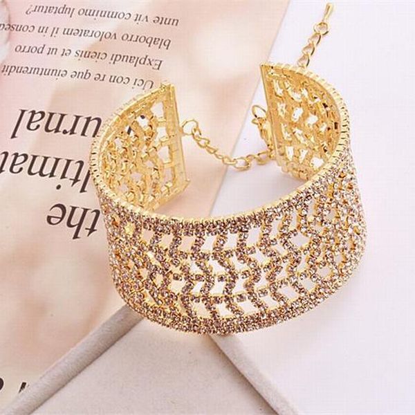 

silver torque cuff bangle engraved bracelet link chain tennis racket jewelry simple wide alloy women solid men's multi-drain diamond br, Black