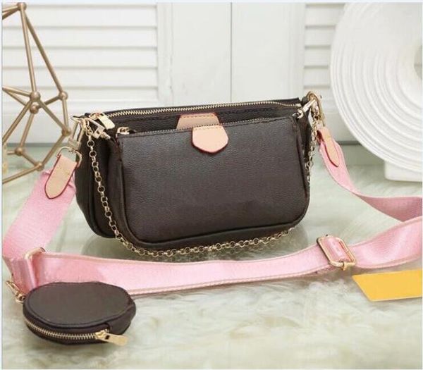 

designer shoulder bags luxury fashion handbag small purses for women phone bags three-piece combination bag 002
