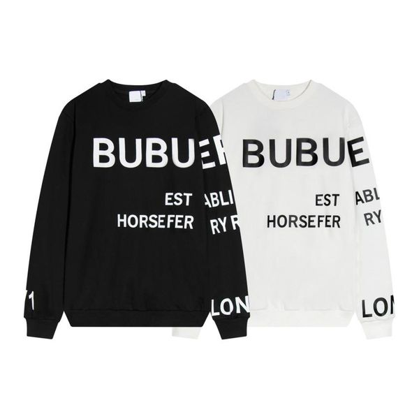 

fashion men hoodies designers sweatshirts for women oversize letter clothes spring autumn trend street couples coats s-xxl, Black
