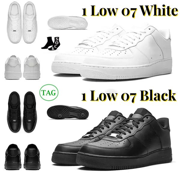 

af1 one designer shoes 1 low 07 men women casual classic triple white black mens trainers outdoor sports sneakers platform 36-45