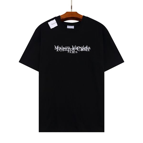 

men's t-shirt short sleeve round neck stripe letter printing style summer quick drying breathable 100% cotton limited time tghr t027 1, White;black