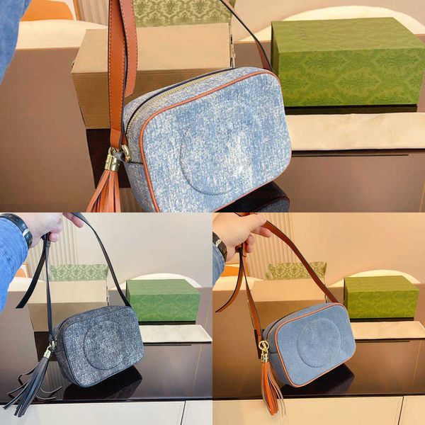 

new evening shoulder bags designer bags women luxurys handbags vintage denim camera bag purse lady canvas square crossbody bags 221216