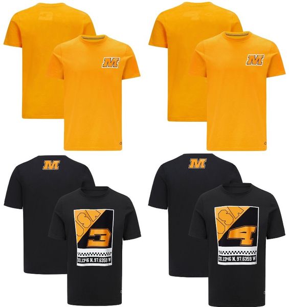

2023 f1 racing suit t-shirt new formula 1 driver t-shirts outdoor sports breathable jersey summer men's women's fashion t shirt, White;black
