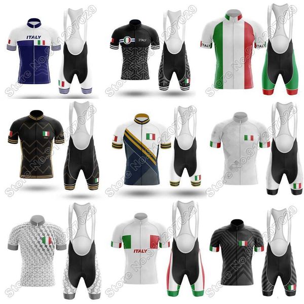 

italy 2021 cycling jersey set italian summer cycling clothing men road bike shirts suit bicycle bib shorts mtb ropa ciclismo, Black;red