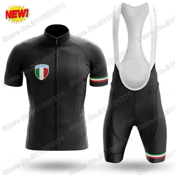 

classic italia 2021 men's cycling jersey set summer italy cycling clothing road bike suit mountain bicycle shirt bib shorts mtb, Black;red