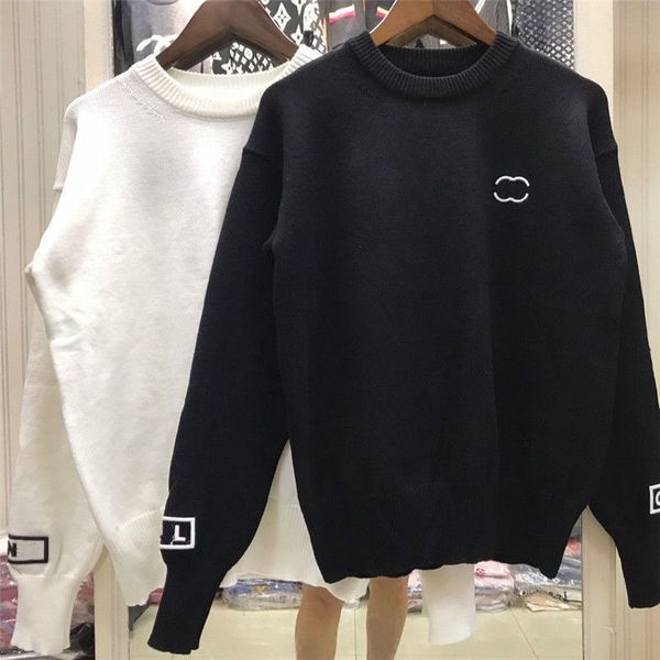 

women's sweaters designer womens luxury brands designers sweater letters pullover men s hoodie long sleeve sweatshirt embroidery knitwe, White;black