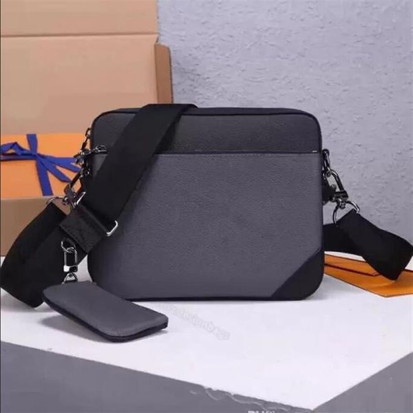 

hh m45965 luxury trio messenger bag mens designer crossbody bags detachable zipper pocket and adjustable straps man coin purse wal261d