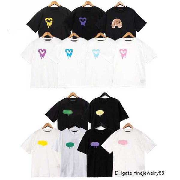 

3a palm summer designer womens angel t shirt mens palmangel city tshirt white black printing t-shirt clothing spray letter short sleeve palm