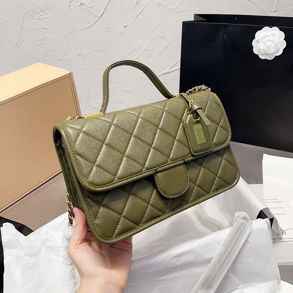 

cc bags luxury brand shoulder bags 22k womens vinatge messenger bags hnadle totes rectangle gold metal matelasse chain crossbody shoulde