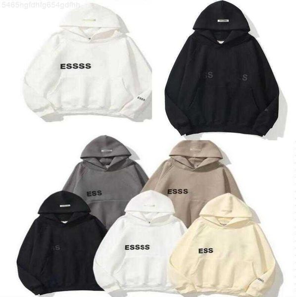 

kl16 designer men women knitting essentia sweater hoodie spring oversize autumn fear ess silicon skateboard high god hoody hooded sports, Black