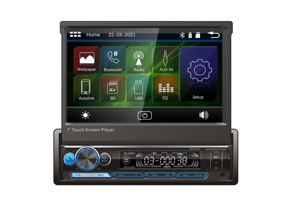 

single din radio with bluetooth multimedia player mp3 car stereo