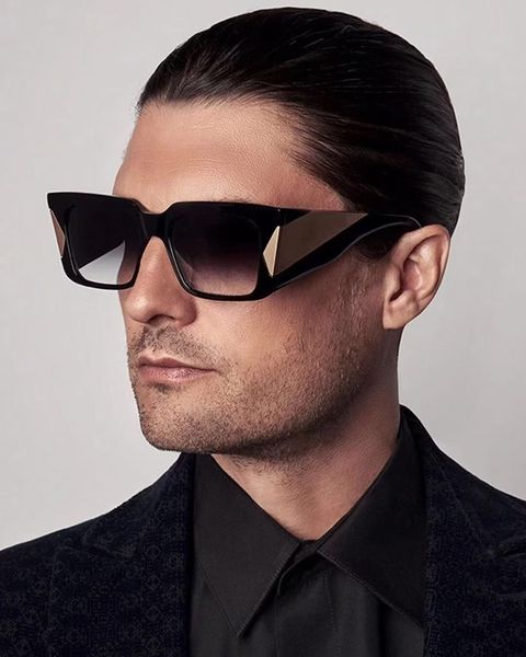 

designer square sunglasses men women vintage shades driving polarized sunglass male sun glasses fashion metal plank sunglas eyewear1716, White;black