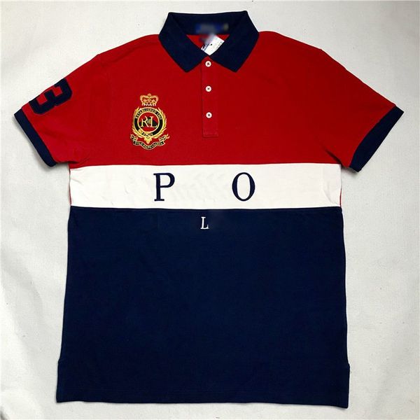 

men's polos designer luxury fashion colorful embroidery s-5xl mens slim fit short sleeve polos shirts, White;black
