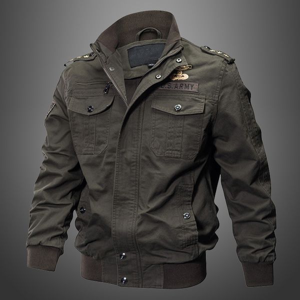 

men's jackets spring and autumn long sleeved simple cotton plush work clothes large coat fashion 230130, Black;brown
